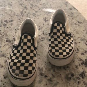 Black and white checkered vans